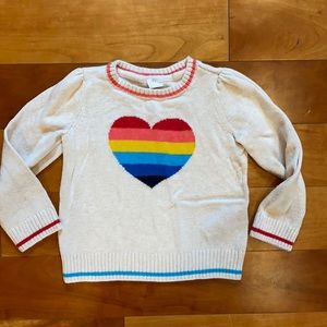 Gap girls heart sweater